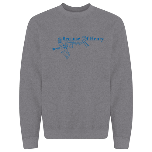 Heavy Blend Crew Neck Sweatshirt -- Graphite Heather