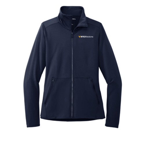 Port Authority Ladies Accord Stretch Fleece Full-Zip -- Navy
