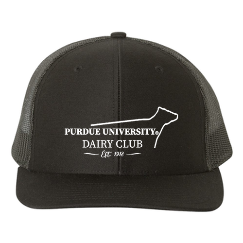 Richardson Snapback Trucker Cap -- Black