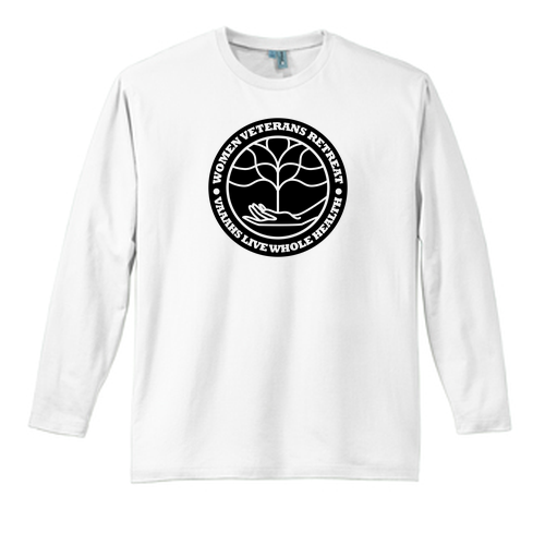 Mens/Unisex District Made Perfect Weight Long Sleeve Tee -- Bright White