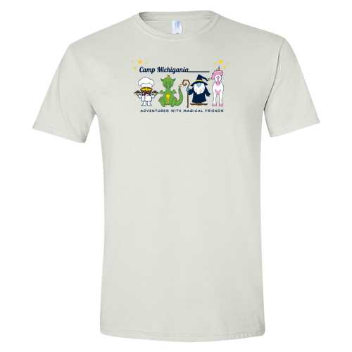 Gildan SoftStyle Fitted T-Shirt -- White, Magical Friends [HIDE]