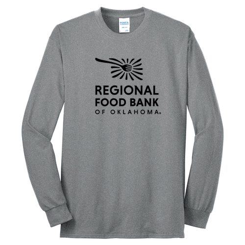 Port and Company Tall Long Sleeve 50/50 Cotton Poly T Shirt -- Athletic Heather