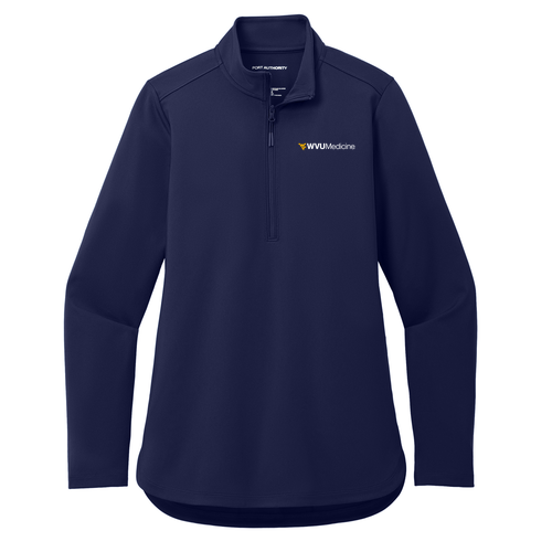Port Authority Ladies C-Free Double Knit 1/4-Zip -- True Navy