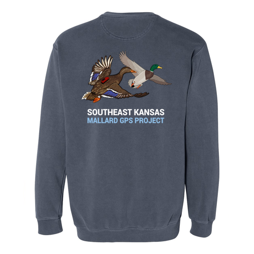 Comfort Colors Unisex Garment-Dyed Crewneck Sweatshirt -- Denim