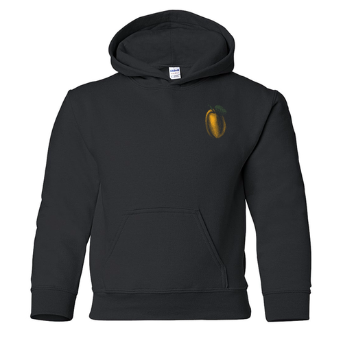 Youth Apricot Hooded Sweatshirt -- Black