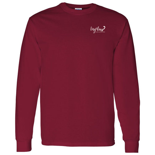 Gildan Heavy Cotton Longsleeve Basic T-Shirt -- Cardinal