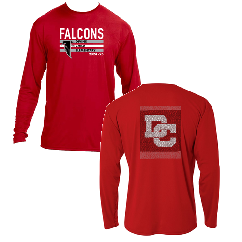 Mens/Unisex A4 Longsleeve Cooling Performance Tee -- Scarlet