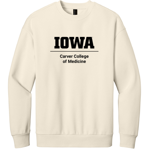 Printed CCOM Logo District V.I.T. Heavyweight Fleece Crew -- Griege