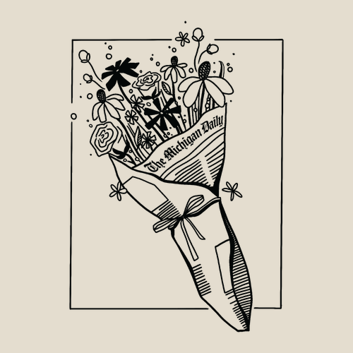 Gildan Heavy Cotton Basic T-Shirt -- Natural, Flowers