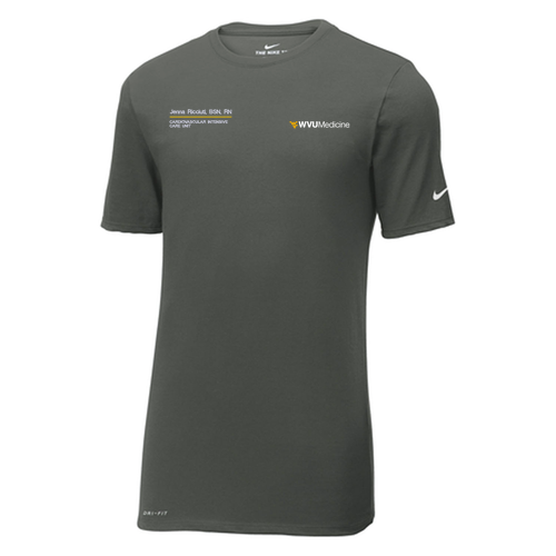 Nike Dri-FIT Cotton / Poly Tee -- Anthracite