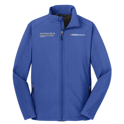 Embroidered Port Authority Core Soft Shell Jacket -- True Royal
