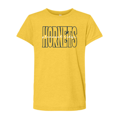 Youth Bella Canvas Soft Fitted Triblend Short Sleeve Tee -- Yellow Gold Triblend