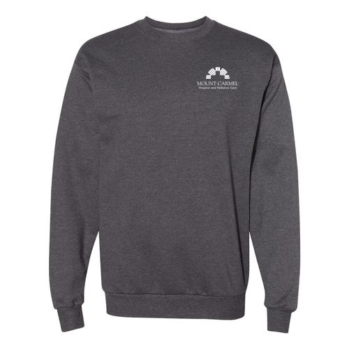 Hanes EcoSmart Crewneck Sweatshirt -- Charcoal Heather