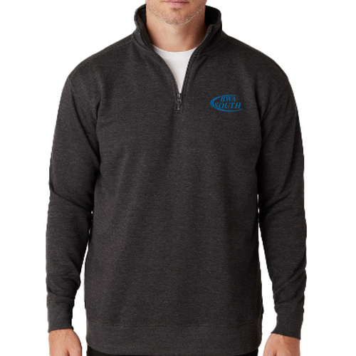 Cotton Heritage Quarter-Zip Fleece -- Charcoal Heather