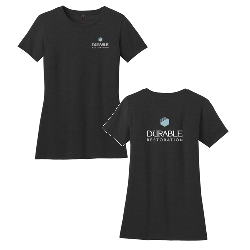 District Made Ladies Perfect Blend Crew Tee -- Black