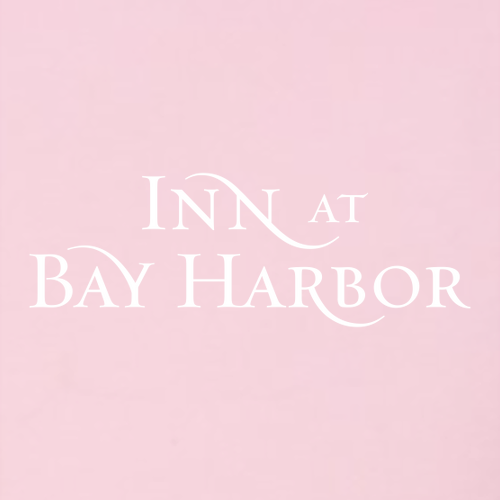 Inn at Bay Harbor 1 color White left chest/back Pullover Hooded Sweatshirt -- Pink