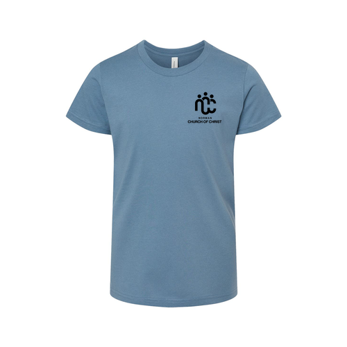 Youth Bella Canvas Short-Sleeve T-Shirt -- Steel Blue