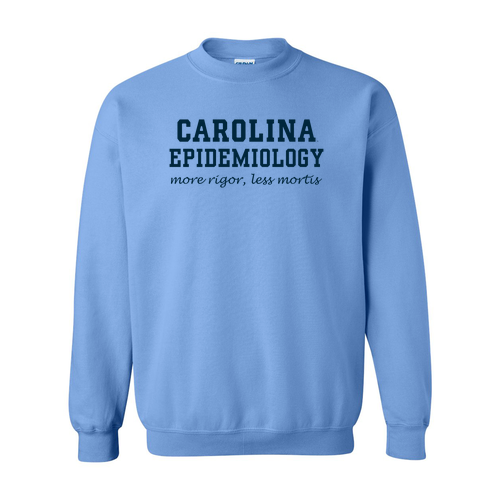 Gildan Heavy Blend Crew Neck Sweatshirt -- Carolina Blue Rigor Mortis