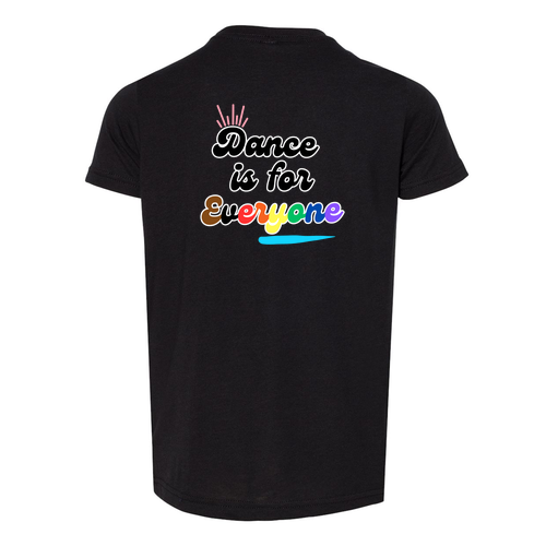 Dance is For Everyone Youth Bella Canvas Triblend Short Sleeve Tee -- Solid Black
