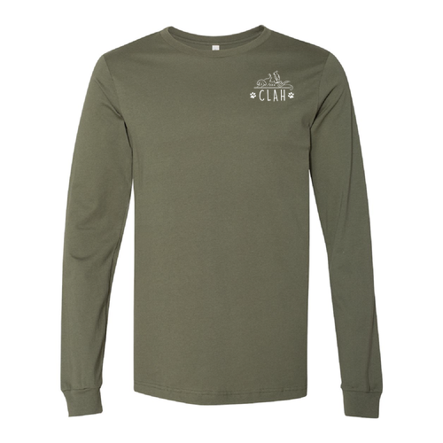 Bella Canvas Unisex Jersey Longsleeve Tee -- Military Green