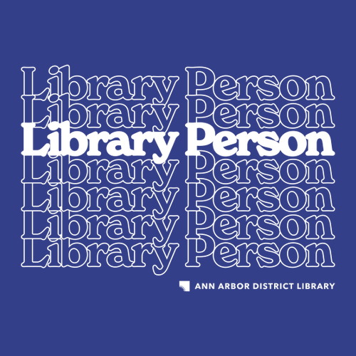 Rabbit Skins Short Sleeve Tee Toddler -- Cobalt, Library Person Logo