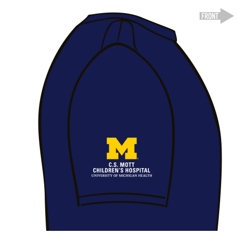 District Made Mens Perfect Tri Crew Tee -- New Navy