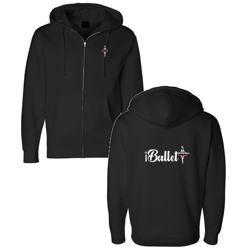 Mens/Unisex Independent Trading Co. Heavyweight Zip Hood -- Black
