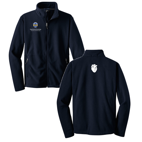 Cardiology Port Authority Fleece Jacket -- True Navy