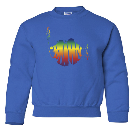 Gildan Heavy Blend Youth Crew Neck Sweatshirt -- Royal