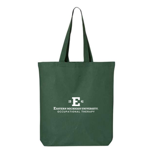 Q-Tees Tote Bag with Bottom Gusset -- Forest