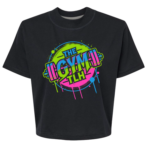 LAT Ladies' Boxy Tee -- Blended Black