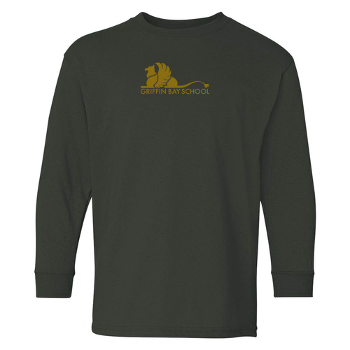 Gildan Youth Heavy Cotton Longsleeve -- Forest Green