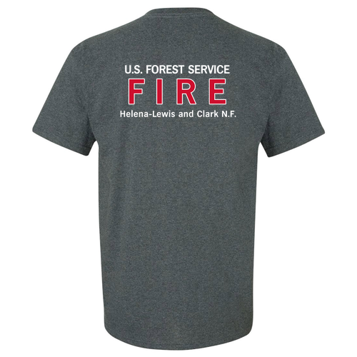 Ultra Cotton Basic T-Shirt --- Dark Heather -- Front/Back
