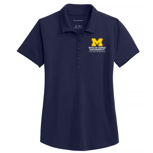 Ladies Port Authority Recycled Performance Polo -- True Navy, $36