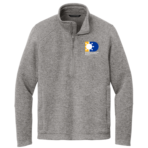 Port Authority Arc Sweater Fleece 1/4-Zip -- Deep Smoke Heather