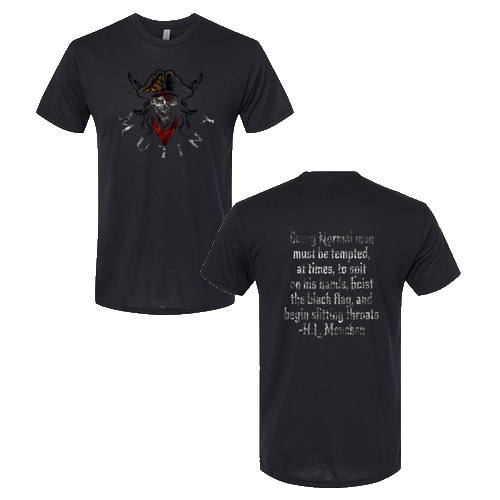 Next Level Mens TriBlend Tee -- Black front and back