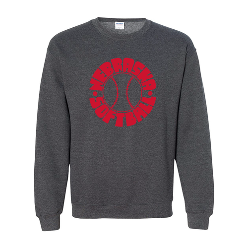 Retro Dark Heather Heavy Blend Sweatshirt