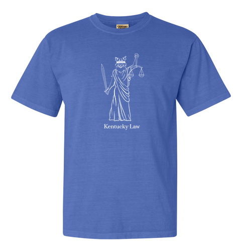 Comfort Colors Ringspun Garment Dyed T Shirt -- Flo Blue