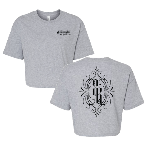 Bella+Canvas Womens Jersey Cropped Tee -- Athletic Heather