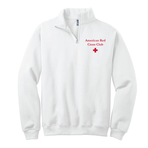 Jerzees 1/4 Zip Cadet Sweatshirt -- White