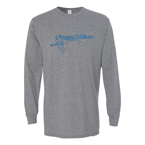 Heavy Cotton Longsleeve T-Shirt -- Graphite Heather