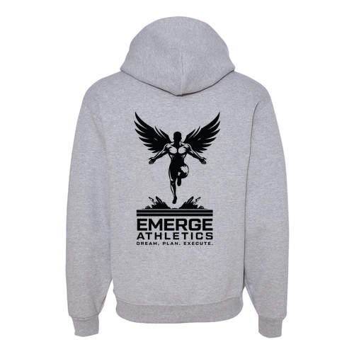 Jerzees 8 oz 50/50 Nublend Adult Hooded Sweatshirt -- Athletic Heather