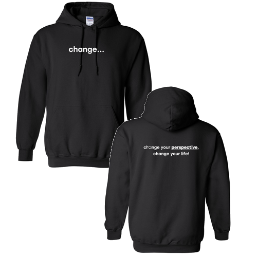 Gildan Heavy Blend Black Perspective Hooded Sweatshirt