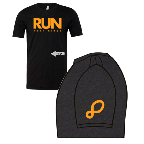 RUN Park Ridge Tee -- Black Heather