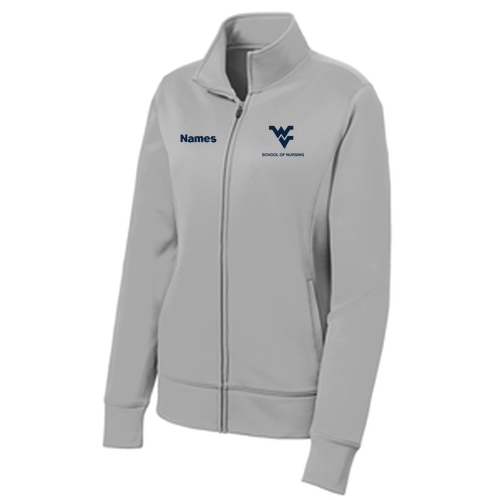 WOMEN'S Sport Tek Sport Wick Fleece Full Zip Jacket -- Silver
