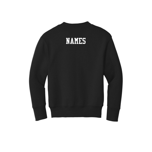 Youth Port and Company Crewneck Sweatshirt -- Jet Black