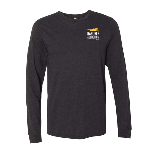 Bella+Canvas Unisex Heather Cvc Long Sleeve Tee- Heathers -- Black Heather