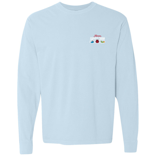 Comfort Colors Garment-Dyed Heavyweight Long Sleeve T-Shirt -- Chambray