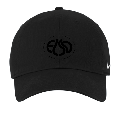 Nike Heritage Cotton Twill Cap -- Black