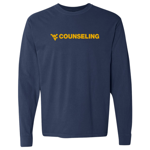 Comfort Colors Ringspun Long Sleeve Tee -- True Navy